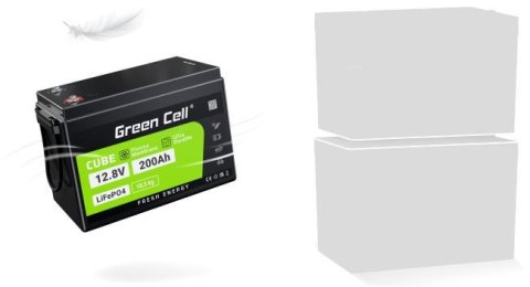 AKUMULATOR LITOWO-ŻELAZOWO-FOSFORANOWY LiFePO4 Green Cell 12.8V 200Ah CAV04S