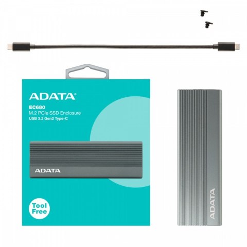 Obudowa zewnętrzna SSD M.2 EC680 USB3.2C 10Gbps Obudowa zewnętrzna SSD M.2 EC680 USB3.2C 10Gbps