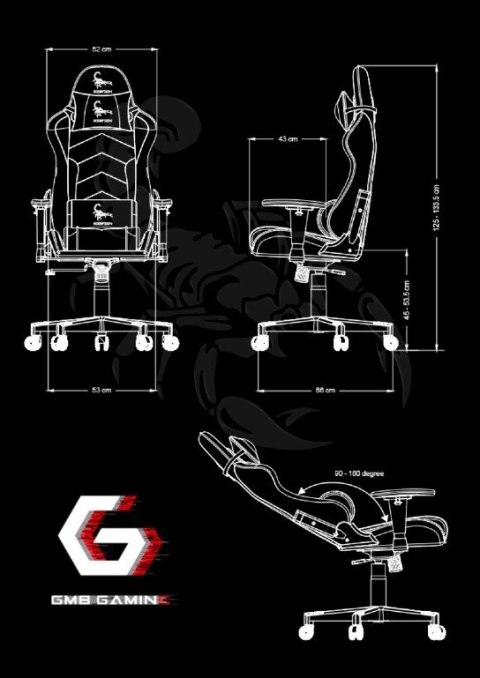 Krzesło gamingowe Scorpion czarno-żółte Krzesło gamingowe Scorpion czarno-żółte