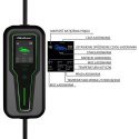 Mobilna ładowarka do samochodu elektrycznego EV z regulacją 2w1 Typ2 | 11kW | 3 Fazy | CEE 5 PIN | LCD | Przenośna | Wallbox | 