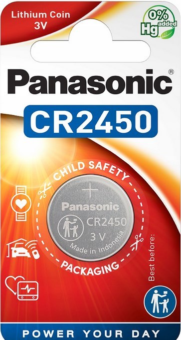 Bateria CR2450 1BL PANASONIC 3V 620mAh (1 szt.) Bateria CR2450 1BL PANASONIC 3V 620mAh (1 szt.)