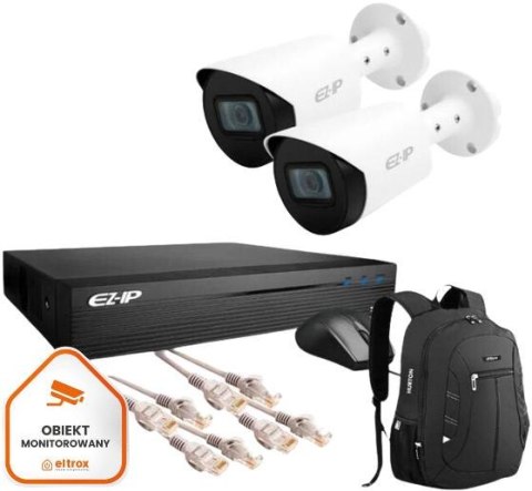 Zestaw monitoringu 2 kamer IP EZ-IP by Dahua niezawodna ochrona 2K Zestaw monitoringu 2 kamer IP EZ-IP by Dahua niezawodna ochrona 2K