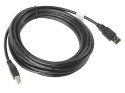 Kabel USB 2.0 AM-BM 5M czarny Kabel USB 2.0 AM-BM 5M czarny