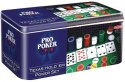 Zestaw 200 żetonów plus dwie talie po 55 kart Pro Poker Texas Holde'em puszka Zestaw 200 żetonów plus dwie talie po 55 kart Pro Poker Texas Holde'em puszka