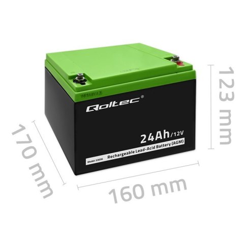 Akumulator AGM | 12V | 24Ah | max.7.2A Akumulator AGM | 12V | 24Ah | max.7.2A