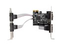 Karta PCI Express - COM 9Pin x4 + Śledzie Low Profile Karta PCI Express - COM 9Pin x4 + Śledzie Low Profile