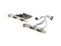Karta PCI Express - COM 9Pin x4 + Śledzie Low Profile Karta PCI Express - COM 9Pin x4 + Śledzie Low Profile
