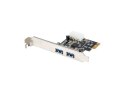 Karta PCI Express - USB 3.1 Gen.1 2 porty + Śledź niskoprofilowy Karta PCI Express - USB 3.1 Gen.1 2 porty + Śledź niskoprofilowy