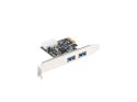 Karta PCI Express - USB 3.1 Gen.1 2 porty + Śledź niskoprofilowy Karta PCI Express - USB 3.1 Gen.1 2 porty + Śledź niskoprofilowy