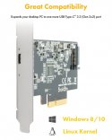 IB-PCI1901-C32 Karta PCIe, TYPE-C USB 3.2 (Gen 2x2) IB-PCI1901-C32 Karta PCIe, TYPE-C USB 3.2 (Gen 2x2)