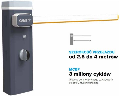 Szlaban CAME GARD GT4 - zestaw do 4 metrów Szlaban CAME GARD GT4 - zestaw do 4 metrów