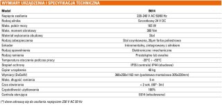 Szlaban FAAC B614 - zestaw z ramieniem "S" 3300mm