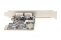 Kontroler USB 3.0 PCIe, 2x USB 3.0, Low Profile, Chipset UPD720202 Kontroler USB 3.0 PCIe, 2x USB 3.0, Low Profile, Chipset UPD720202