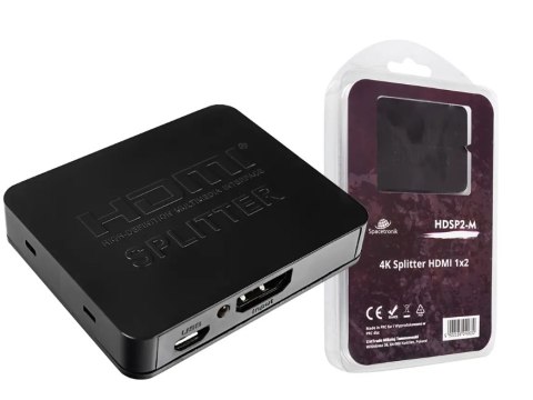 Rozgałęźnik mini HDMI 1x2 Spacetronik HDSP2-M 1/2 Rozgałęźnik mini HDMI 1x2 Spacetronik HDSP2-M 1/2