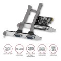 PCEA-PSN Kontroler PCIe 1x port równoległy LPT + 2x port szeregowy RS232 250 kbps, w zestawie SP & LP PCEA-PSN Kontroler PCIe 1x port równoległy LPT + 2x port szeregowy RS232 250 kbps, w zestawie SP & LP