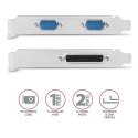 PCEA-PSN Kontroler PCIe 1x port równoległy LPT + 2x port szeregowy RS232 250 kbps, w zestawie SP & LP PCEA-PSN Kontroler PCIe 1x port równoległy LPT + 2x port szeregowy RS232 250 kbps, w zestawie SP & LP