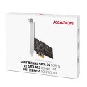 PCES-SA4M2 Kontroler PCIe 2x wewnętrzny port SATA 6G + 2x wewnętrzny port M.2 B-key SATA, SP & LP PCES-SA4M2 Kontroler PCIe 2x wewnętrzny port SATA 6G + 2x wewnętrzny port M.2 B-key SATA, SP & LP