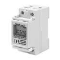 Jednofazowy elektroniczny licznik | miernik zużycia energii na szynę DIN | 230V | LCD | 2P Jednofazowy elektroniczny licznik | miernik zużycia energii na szynę DIN | 230V | LCD | 2P