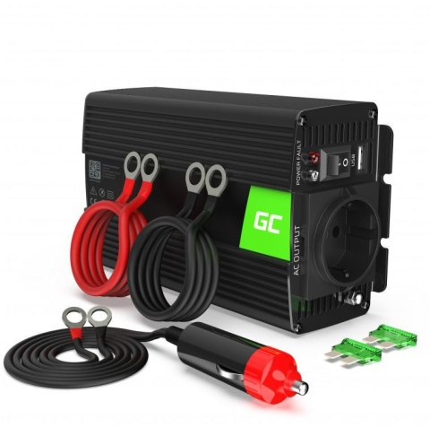 PRZETWORNICA NAPIĘCIA INWERTER Green Cell 24V / 230V 300W/600W CZYSTA SINUSOIDA INV14 PRZETWORNICA NAPIĘCIA INWERTER Green Cell 24V / 230V 300W/600W CZYSTA SINUSOIDA INV14