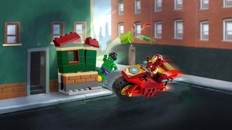 Klocki Marvel Super Heroes 76287 Iron Man z motocyklem i Hulk Klocki Marvel Super Heroes 76287 Iron Man z motocyklem i Hulk