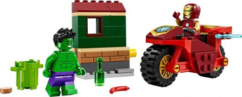 Klocki Marvel Super Heroes 76287 Iron Man z motocyklem i Hulk Klocki Marvel Super Heroes 76287 Iron Man z motocyklem i Hulk