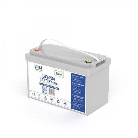 AKUMULATOR VOLT POLSKA LITOWO-ŻELAZOWO-FOSFORANOWY LiFePO4 12V 100Ah 100A AKUMULATOR VOLT POLSKA LITOWO-ŻELAZOWO-FOSFORANOWY LiFePO4 12V 100Ah 100A