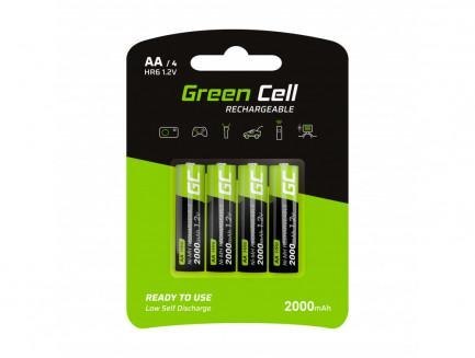 AKUMULATORKI Green Cell 4x AA HR6 2000mAh GR02 AKUMULATORKI Green Cell 4x AA HR6 2000mAh GR02