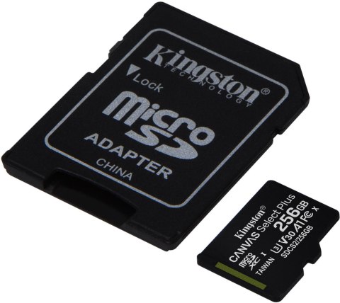 Karta pamięci microSD Kingston Canvas Select Plus microSDXC C10 UHS-I 256GB Karta pamięci microSD Kingston Canvas Select Plus microSDXC C10 UHS-I 256GB
