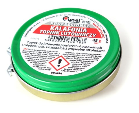 KALAFONIA LUTOWNICZA CYNEL 45G KALAFONIA LUTOWNICZA CYNEL 45G