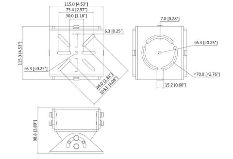 UCHWYT DAHUA PFA162 UCHWYT DAHUA PFA162