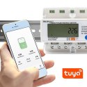 Trójfazowy elektroniczny licznik | miernik zużycia energii na szynę DIN | 400V | LCD | Wi-Fi Trójfazowy elektroniczny licznik | miernik zużycia energii na szynę DIN | 400V | LCD | Wi-Fi