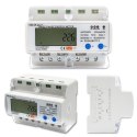Trójfazowy elektroniczny licznik | miernik zużycia energii na szynę DIN | 400V | LCD | Wi-Fi Trójfazowy elektroniczny licznik | miernik zużycia energii na szynę DIN | 400V | LCD | Wi-Fi