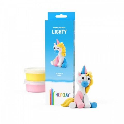 Masa plastyczna Hey Clay Jednorożce 3 pak, Lighty Masa plastyczna Hey Clay Jednorożce 3 pak, Lighty