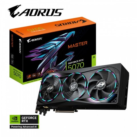 Karta graficzna GeForce RTX 5070 AORUS MASTER 12GB GDDR7 192bit HDMI/3DP Karta graficzna GeForce RTX 5070 AORUS MASTER 12GB GDDR7 192bit HDMI/3DP