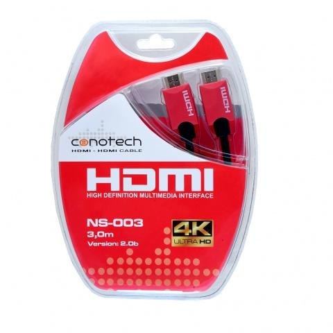 Kabel Hdmi Conotech NS-003 2.0 B 4K 3m Kabel Hdmi Conotech NS-003 2.0 B 4K 3m