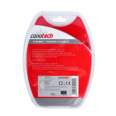 Kabel Hdmi Conotech NS-015R ver. 2.0 - 1,5m Kabel Hdmi Conotech NS-015R ver. 2.0 - 1,5m