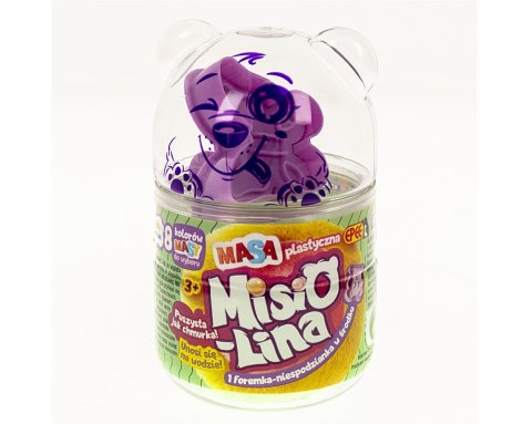 Masa plastyczna Misiolina 60g 1 foremka zielona Masa plastyczna Misiolina 60g 1 foremka zielona