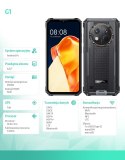 Smartfon G1 4G 6/256GB IP69K czarny Smartfon G1 4G 6/256GB IP69K czarny