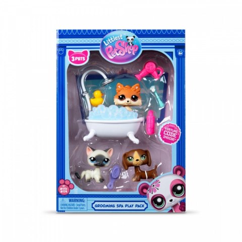 Zestaw Littlest Pet Shop G7 S3 SPA z 3 figurkami
