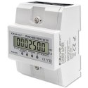 Trójfazowy elektroniczny licznik | miernik zużycia energii na szynę DIN | 400V | 100A | LCD | 4P Trójfazowy elektroniczny licznik | miernik zużycia energii na szynę DIN | 400V | 100A | LCD | 4P