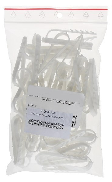 MUROWY TRZYMAK KABLA OKRĄGŁEGO FI 6 DO 10mm 50szt. MUROWY TRZYMAK KABLA OKRĄGŁEGO FI 6 DO 10mm 50szt.
