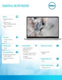 Laptop Dell Pro 16 PC16250 W11P U7 255U/16GB/512GB SSD/16.0 FHD+/Int/FgrPr/FHD/IRCam/Mic/WLAN+BT/BcklKb/3C/3YPS Platinum