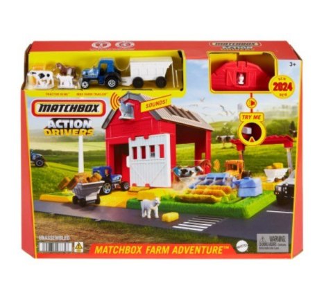Matchbox Zestaw Farma zwierzęta traktor dźwięk