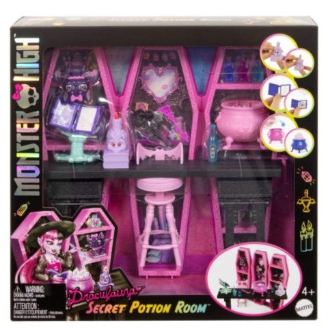 Zestaw akcesoriów Monster High Sekretny pokój eliksirów Draculaury Zestaw akcesoriów Monster High Sekretny pokój eliksirów Draculaury