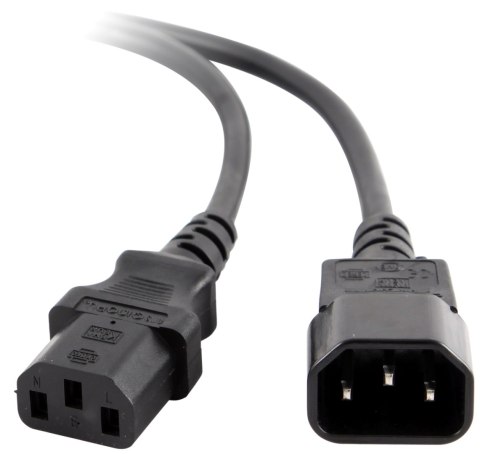 PRZEDŁUŻACZ KABLA ZASILAJĄCEGO VDE IEC 320 C13 / C14 1.8M Lanberg PRZEDŁUŻACZ KABLA ZASILAJĄCEGO VDE IEC 320 C13 / C14 1.8M Lanberg