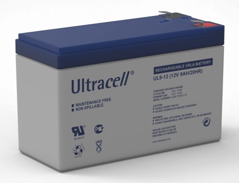 Akumulator AGM ULTRACELL UL 12V 9Ah Akumulator AGM ULTRACELL UL 12V 9Ah