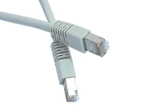 Patch cord ekranowany FTP kat.6 osłonka zal. 1.5M szary Patch cord ekranowany FTP kat.6 osłonka zal. 1.5M szary