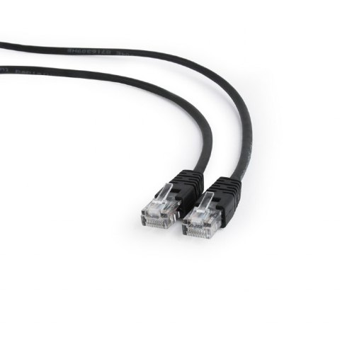 Patch cord kat.5e osłonka zalewana 1M czarny Patch cord kat.5e osłonka zalewana 1M czarny
