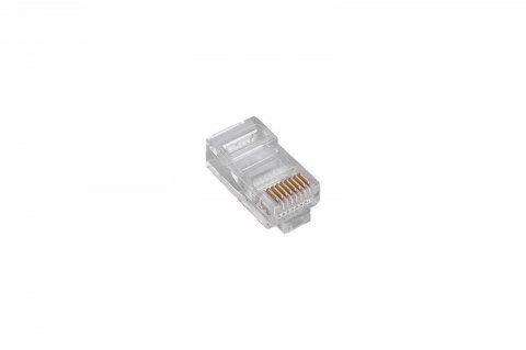 Wtyk RJ45 kat.5e uniwersalny drut/linka 8P8C 100szt Wtyk RJ45 kat.5e uniwersalny drut/linka 8P8C 100szt