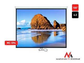 Ekran projekcyjny MC-594 100" 4:3 200x150 auto-lock biały matowy ściana lub sufit